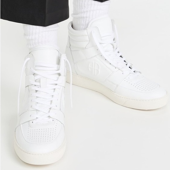 Anine Bing Hayden Sneakers in White - Picture 1 of 9